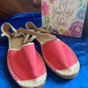 Coral Flat Espadrilles